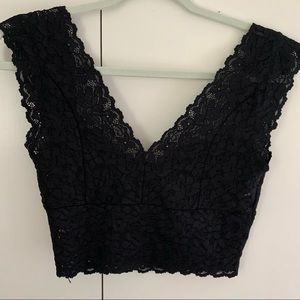 Free People NWOT Black Bralette